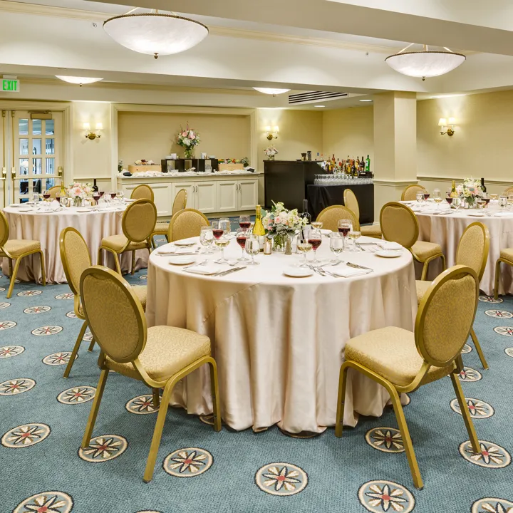 Event Space at the Inn on Boltwood Set Up for an Event